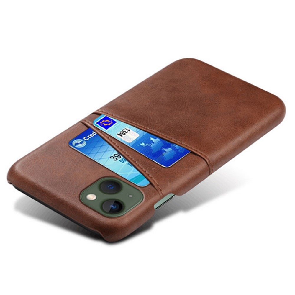 Coque Card Slots iPhone 15, marron