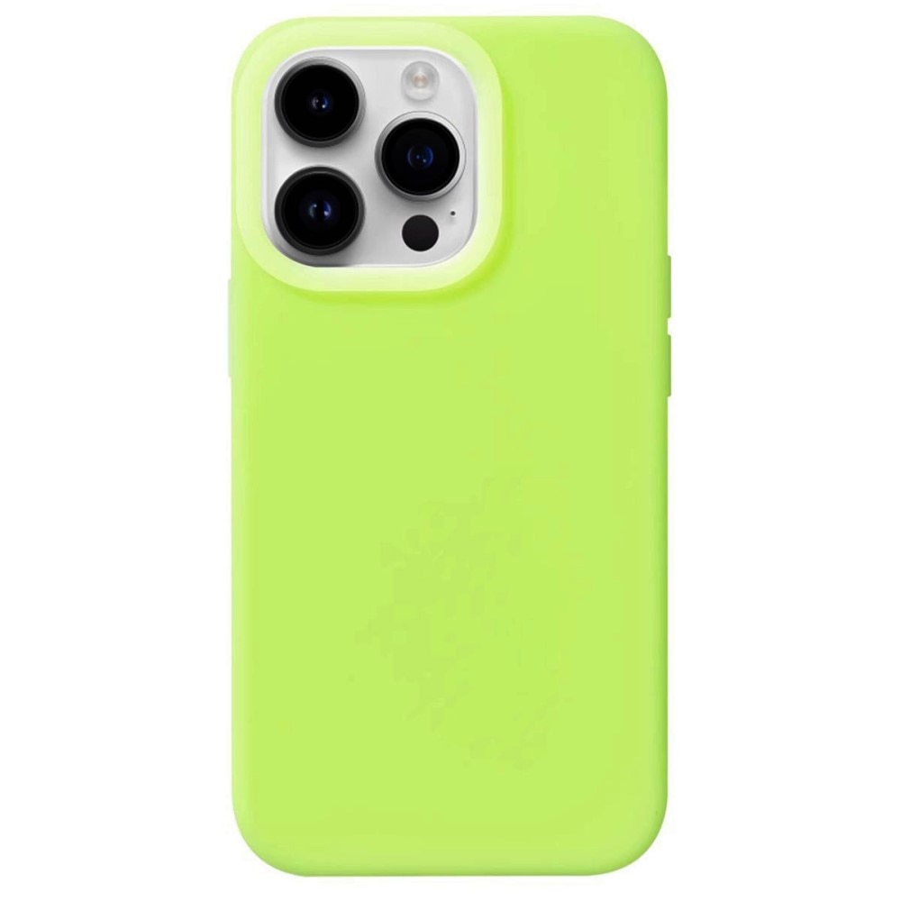 Coque en silicone Jelly iPhone 15 Pro Max, vert