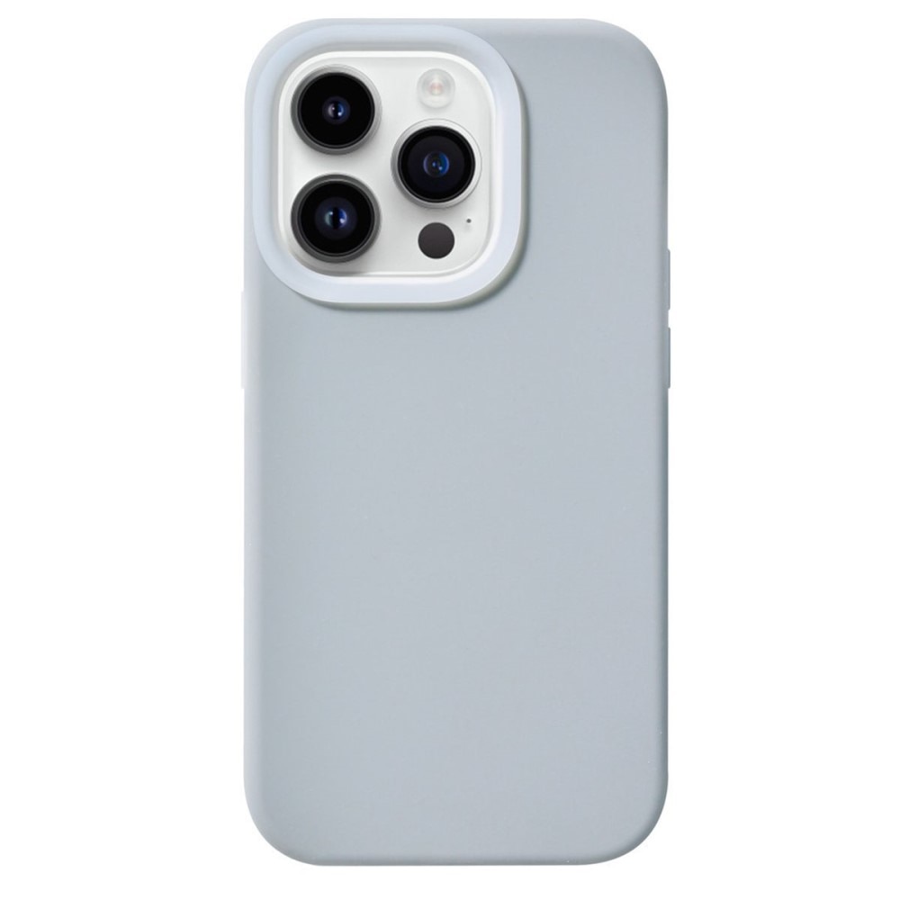 Coque en silicone Jelly iPhone 15 Pro Max, gris