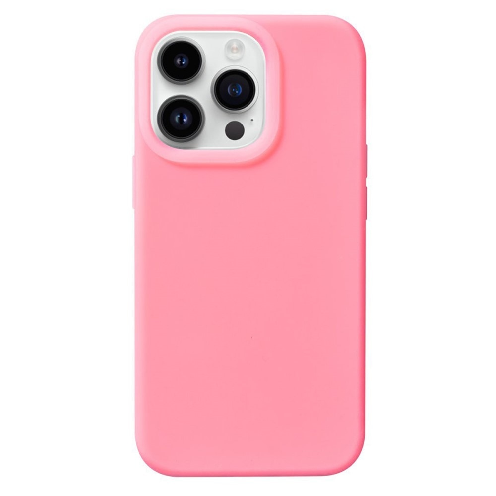 Coque en silicone Jelly iPhone 15 Pro, rose