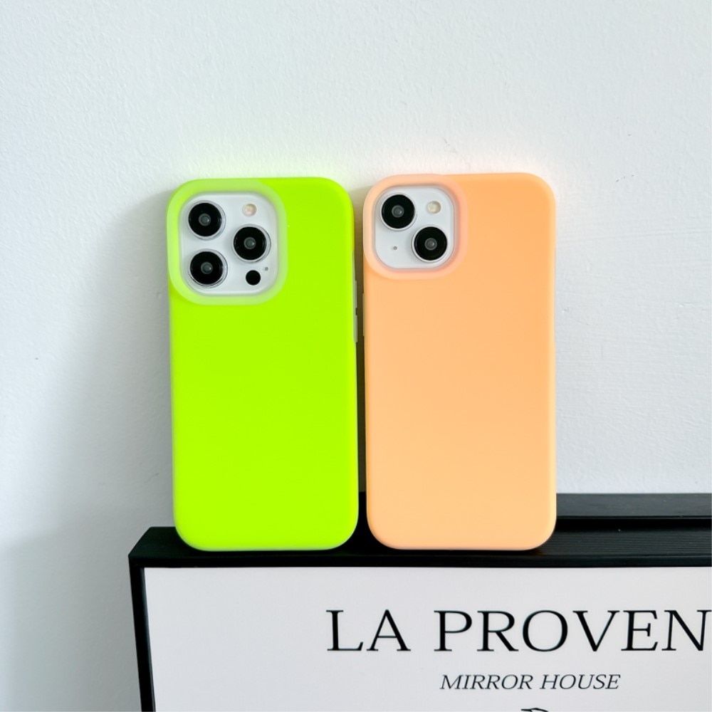 Coque en silicone Jelly iPhone 15 Pro, orange