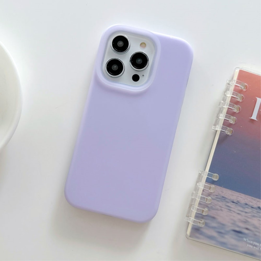 Coque en silicone Jelly iPhone 15 Pro, violet