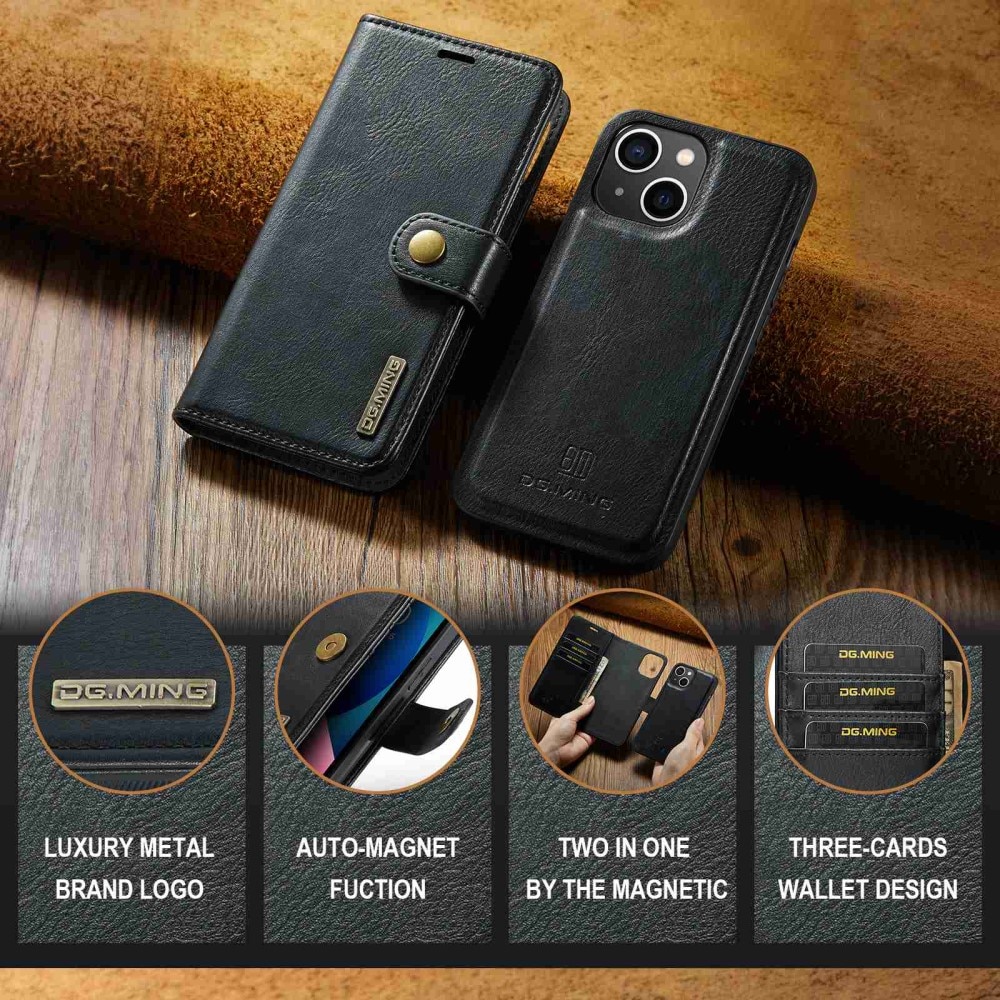 Étui portefeuille Magnet Wallet iPhone 15 Plus, Black