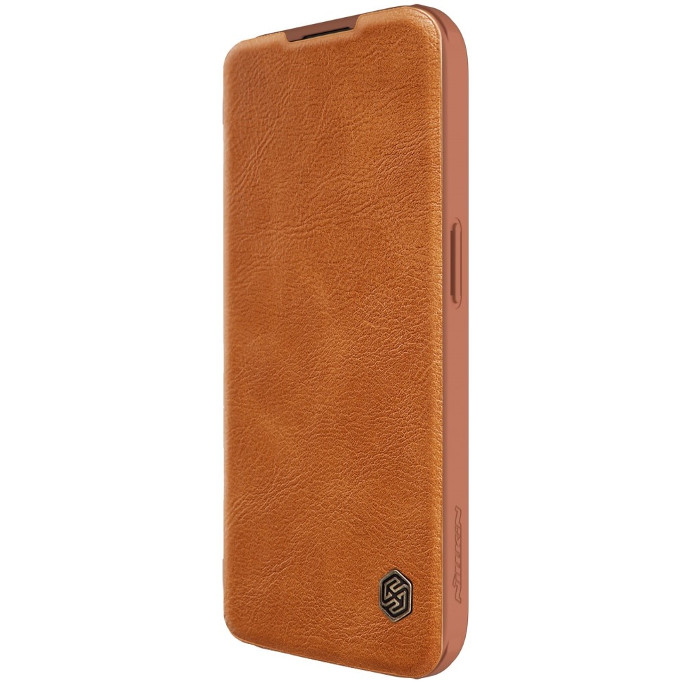 Etui Qin Pro CamShield iPhone 15 Pro Max, Brown