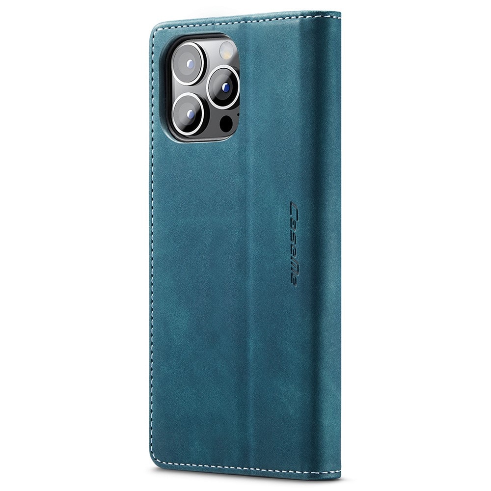 Étui portefeuille mince iPhone 15 Pro, Bleu