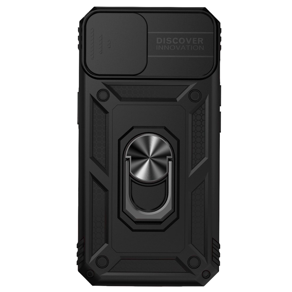 Coque Hybride Ring avec Protège Caméra iPhone 15, Noir