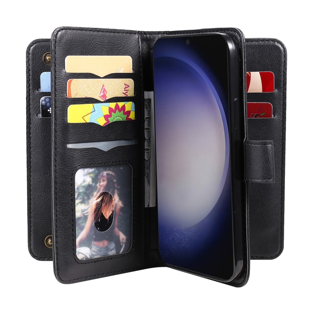 Coque portefeuille Multi-slot Samsung Galaxy S24, noir