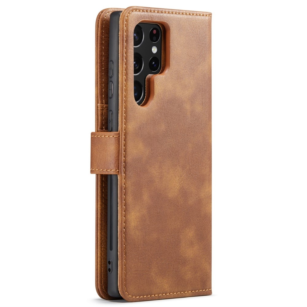 Étui portefeuille Magnet Wallet Samsung Galaxy S24 Ultra, Cognac