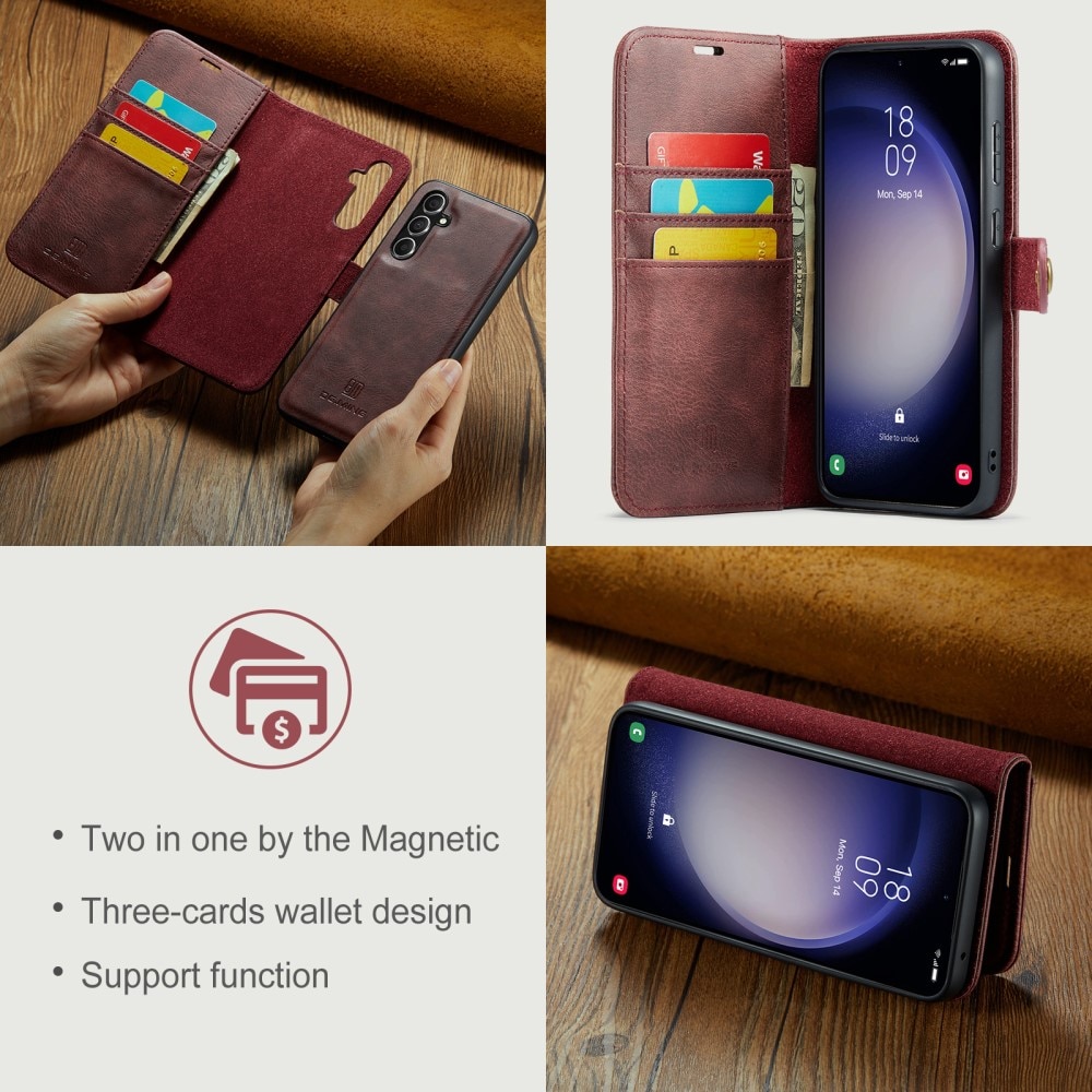 Étui portefeuille Magnet Wallet Samsung Galaxy A55, Red