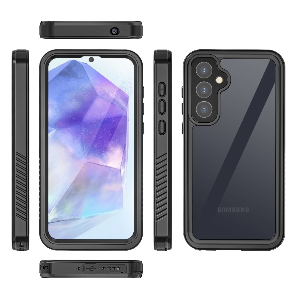 Coque étanche Samsung Galaxy A55, transparent