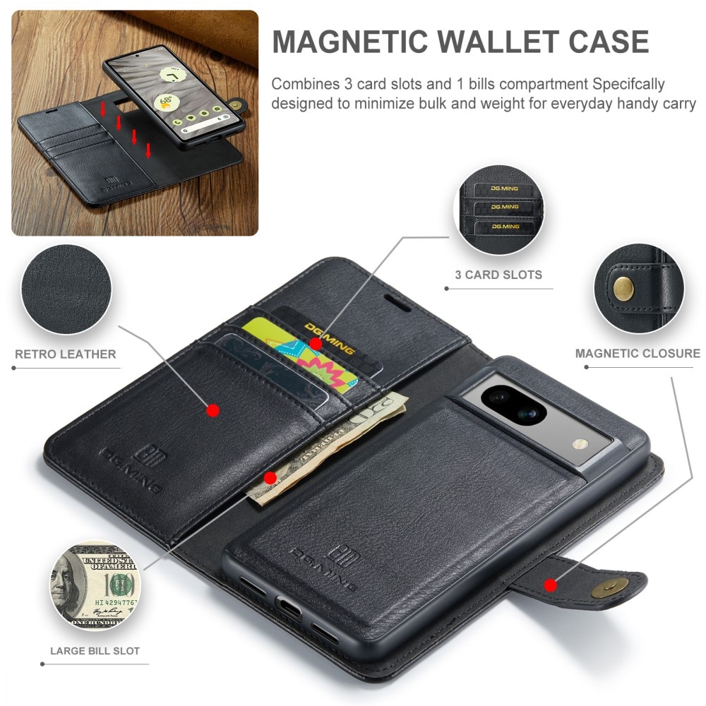 Étui portefeuille Magnet Wallet Google Pixel 9 Pro, Black