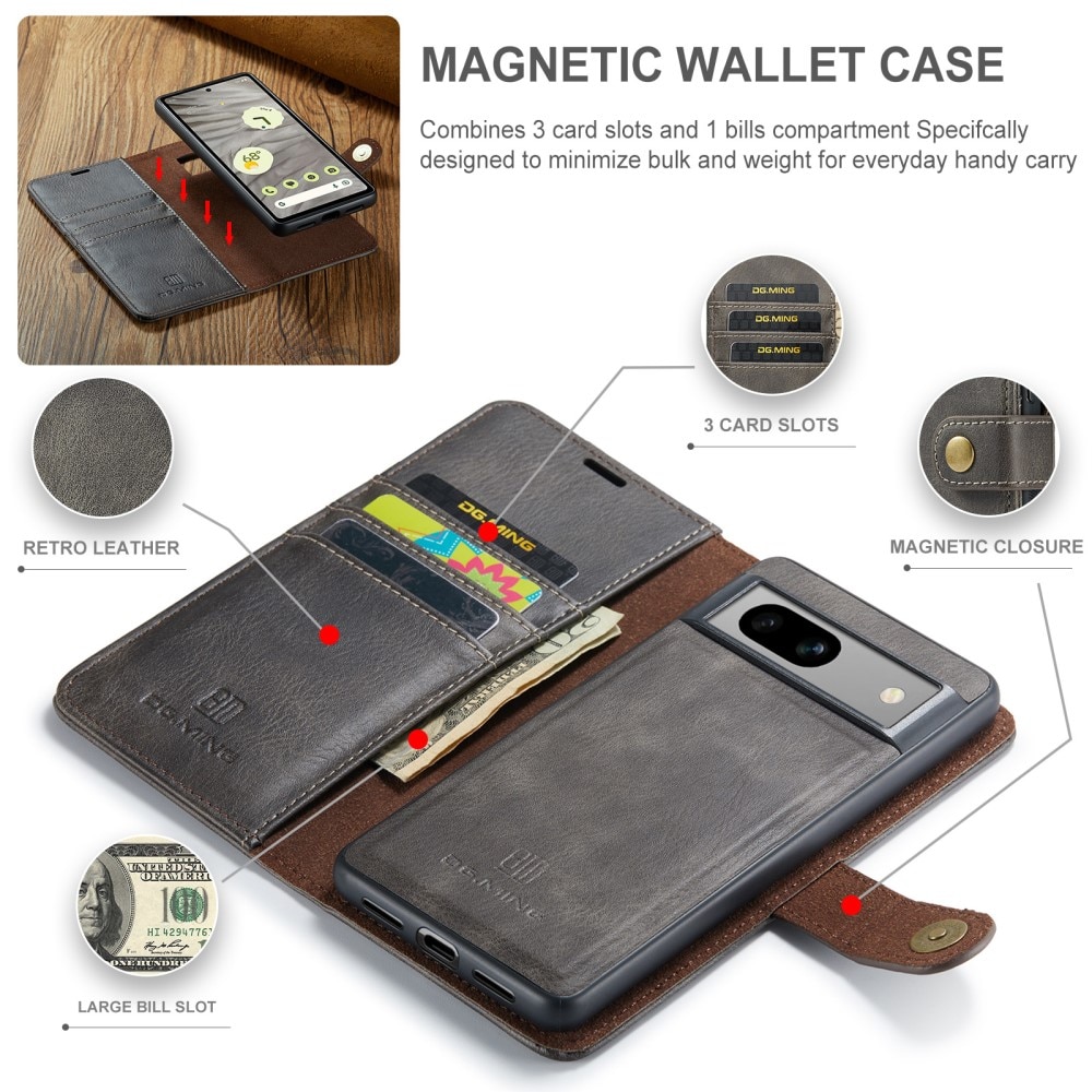 Étui portefeuille Magnet Wallet Google Pixel 9, Brown