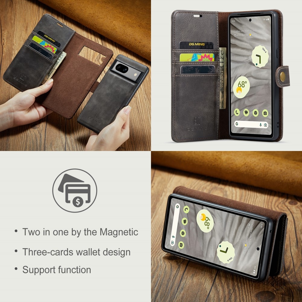 Étui portefeuille Magnet Wallet Google Pixel 9 Pro XL, Brown