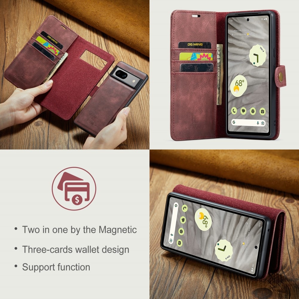 Étui portefeuille Magnet Wallet Google Pixel 9 Pro XL, Red