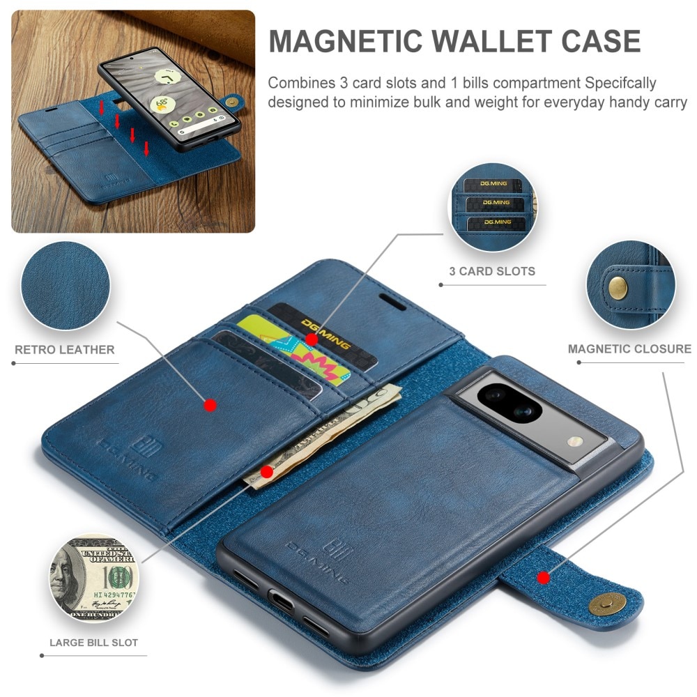 Étui portefeuille Magnet Wallet Google Pixel 9, Blue