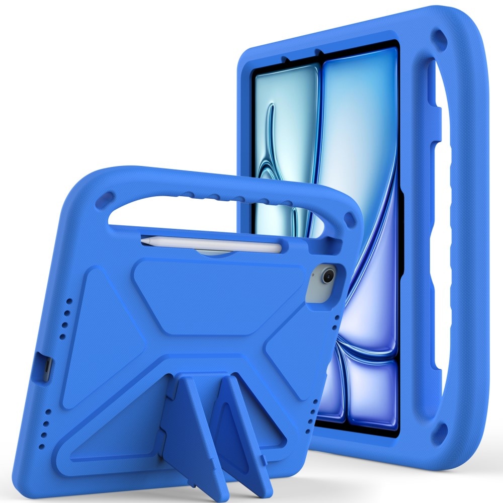 Coque EVA avec poignée pour enfants pour iPad Pro 11 5th Gen (2024), bleu