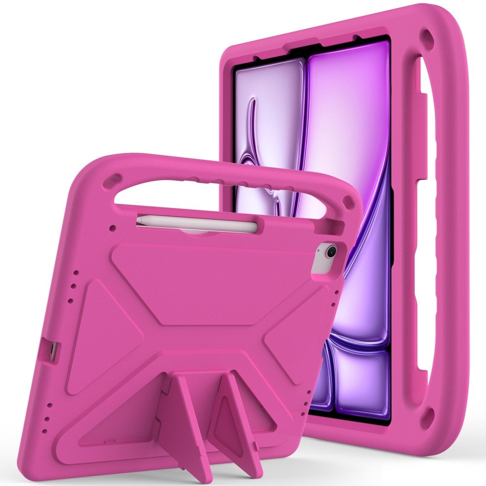 Coque EVA avec poignée pour enfants pour iPad Pro 13 7th Gen (2024), rose