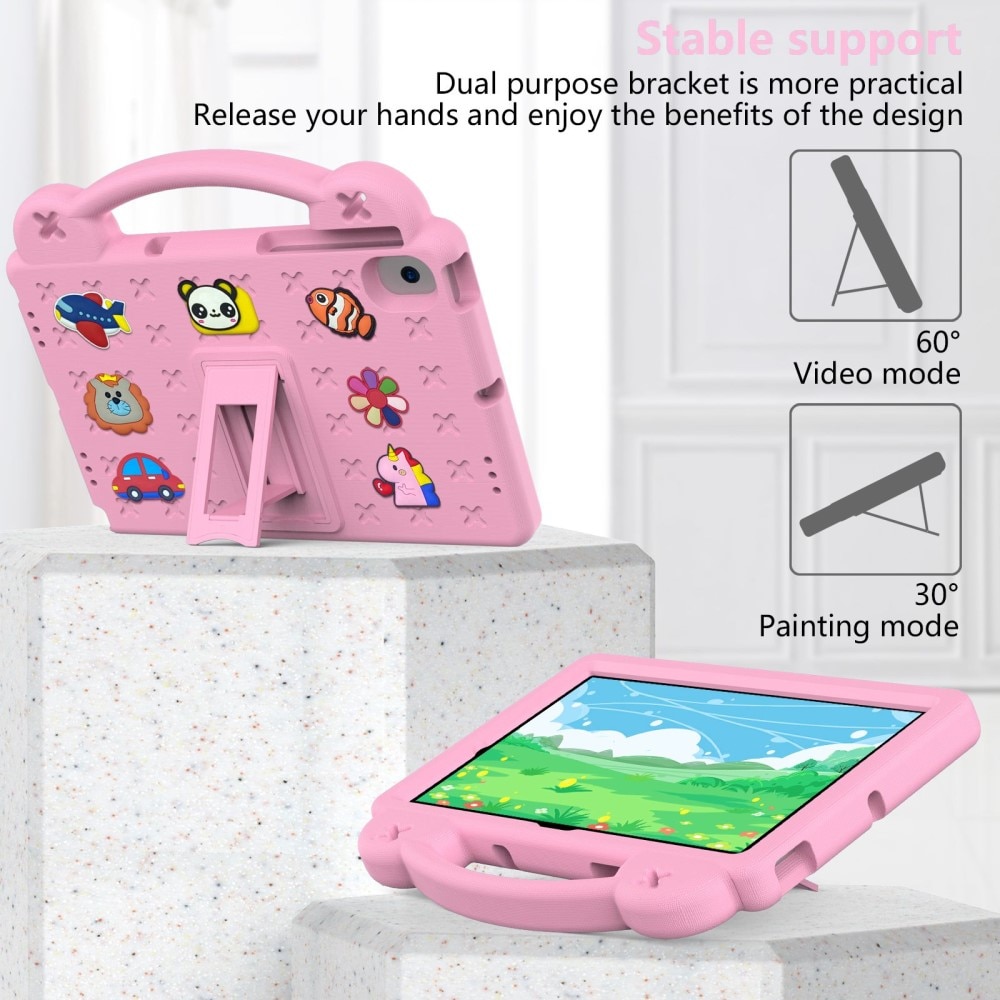 Kickstand Coque antichoc pour enfants Samsung Galaxy Tab A8 10.5, rose