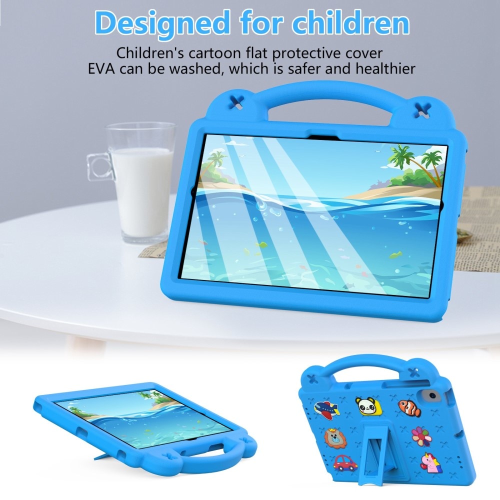 Kickstand Coque antichoc pour enfants Samsung Galaxy Tab A8 10.5, bleu