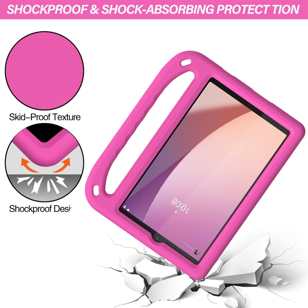 Coque EVA avec poignée pour enfants pour Lenovo Tab M8 (4th Gen), rose