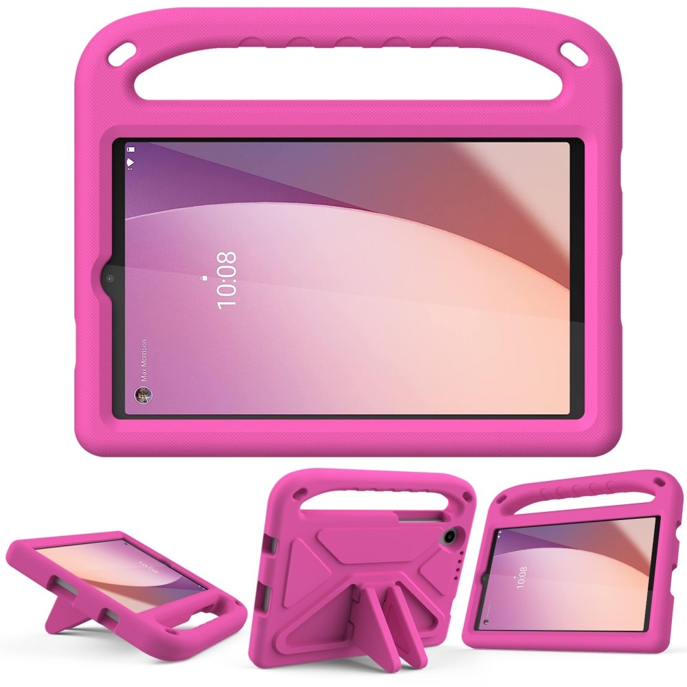 Coque EVA avec poignée pour enfants pour Lenovo Tab M8 (4th Gen), rose