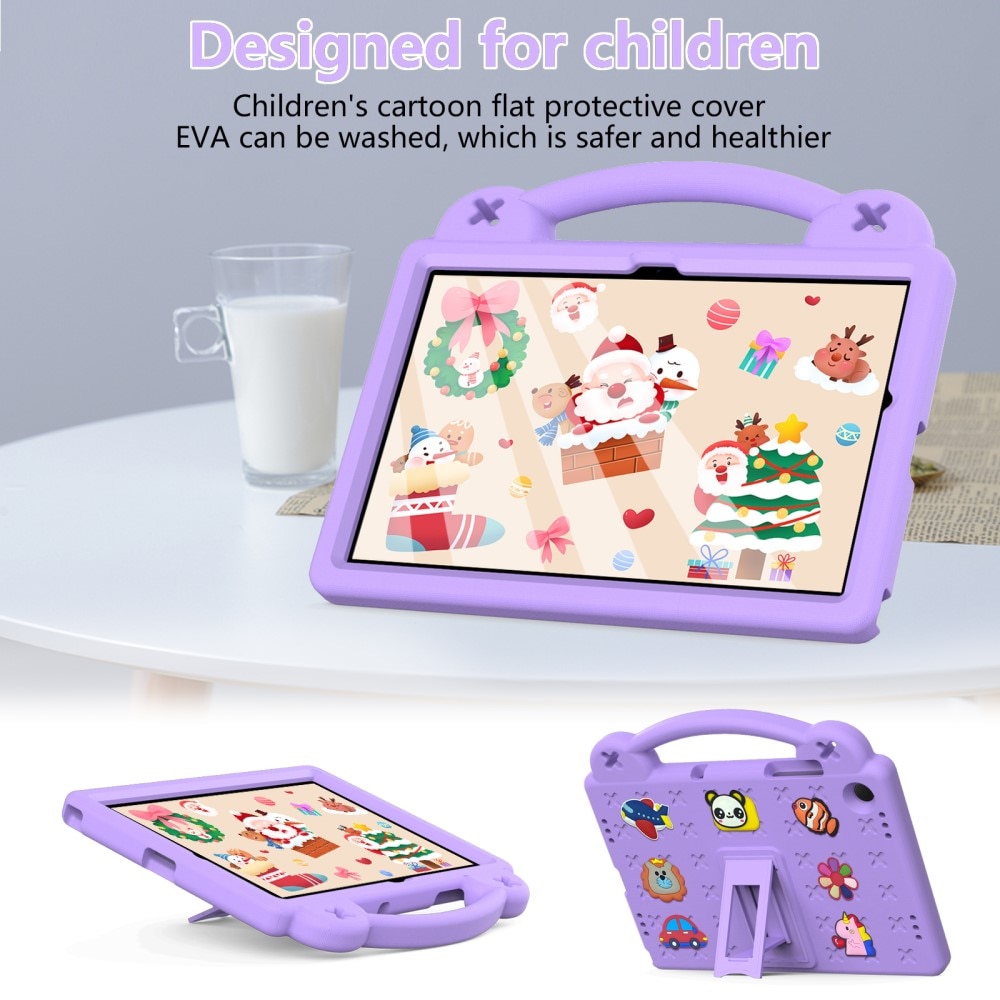 Kickstand Coque antichoc pour enfants Samsung Galaxy Tab A9 Plus, violet