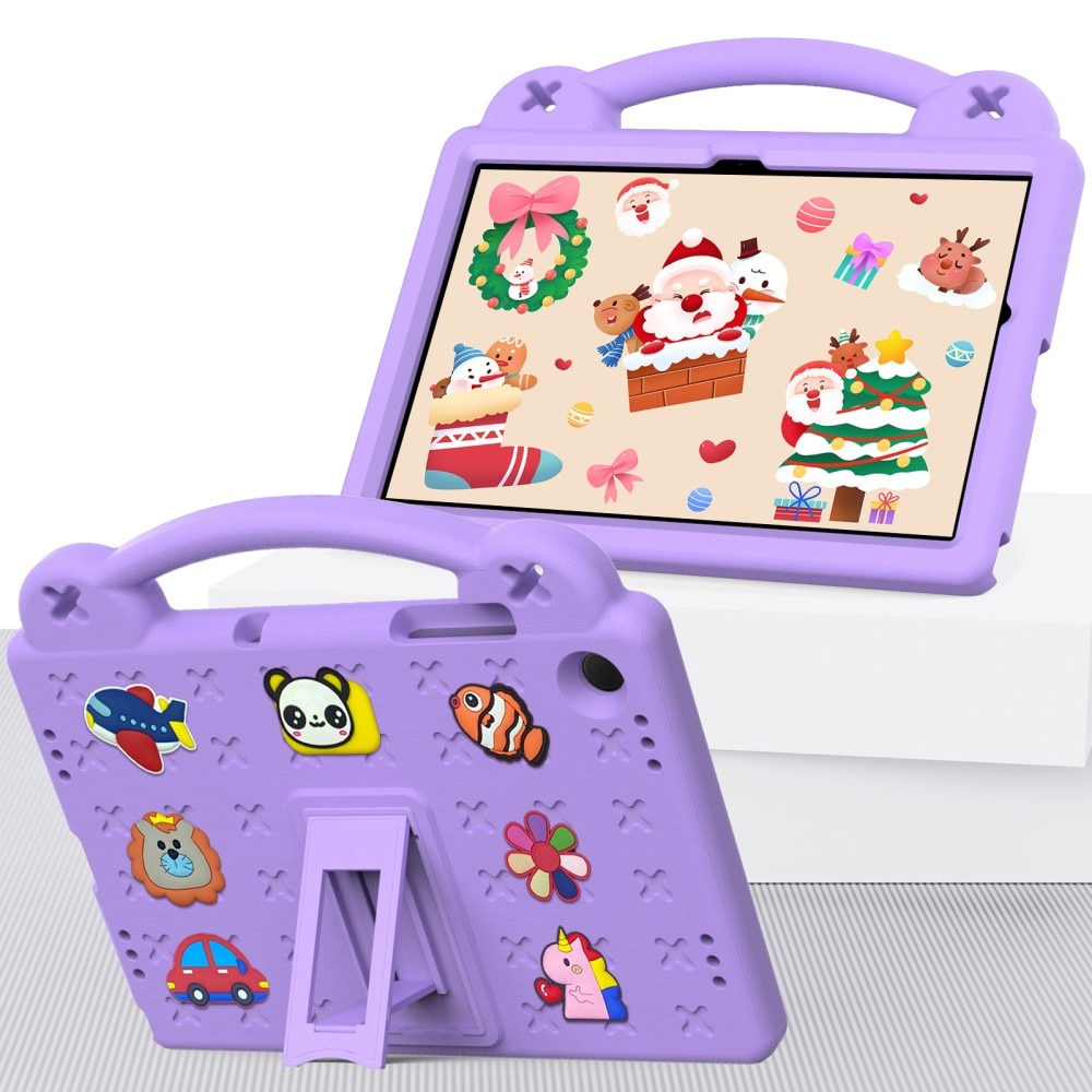 Kickstand Coque antichoc pour enfants Samsung Galaxy Tab A9 Plus, violet