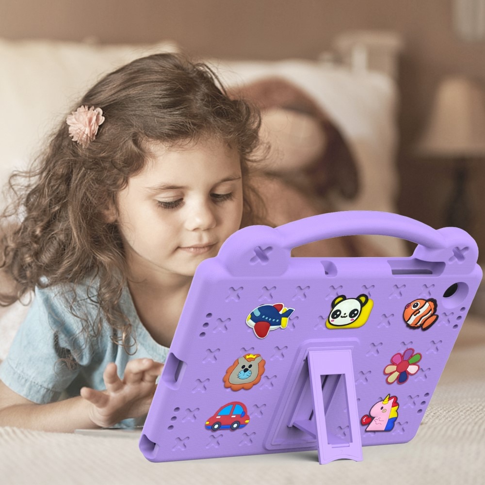 Kickstand Coque antichoc pour enfants Samsung Galaxy Tab A9 Plus, violet