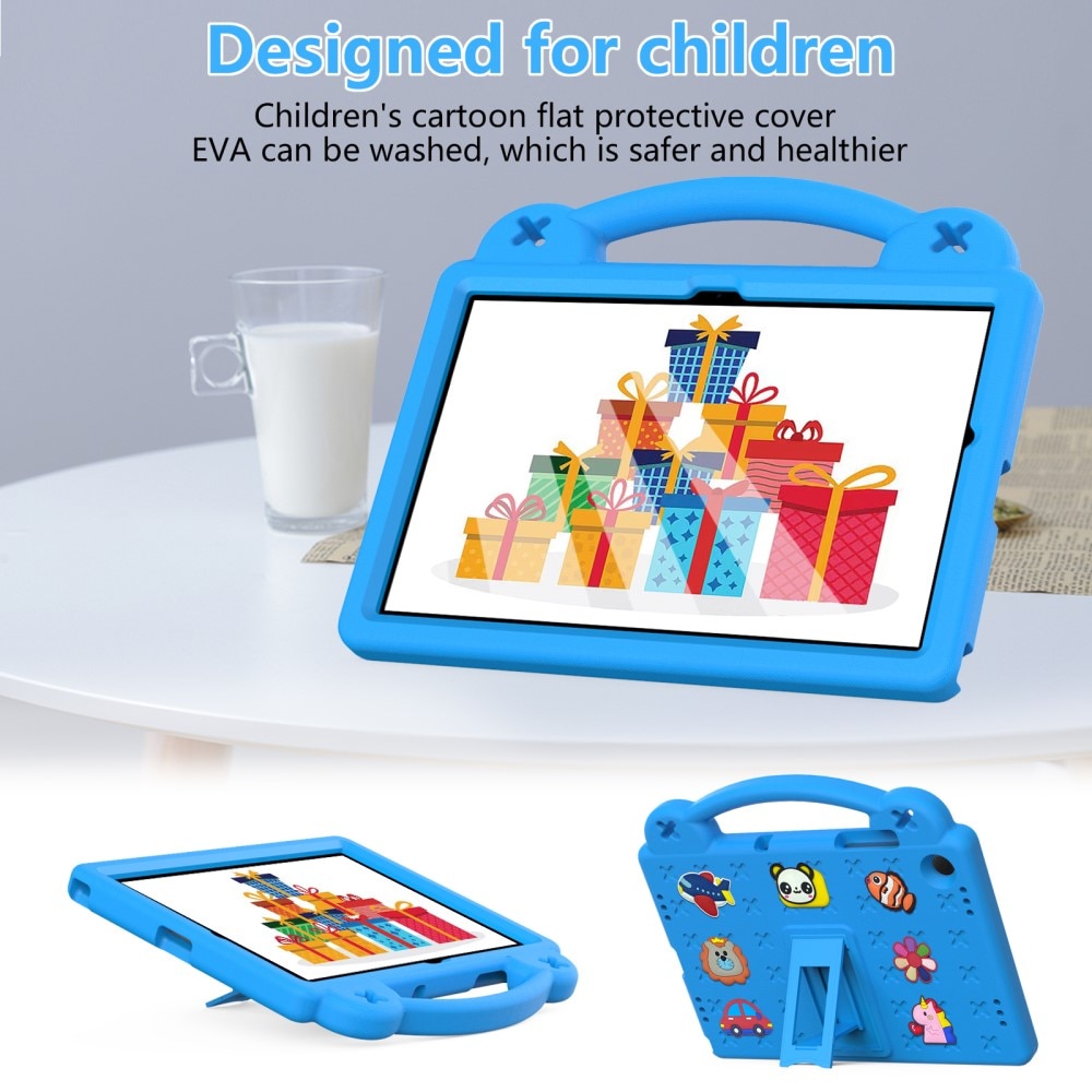 Kickstand Coque antichoc pour enfants Samsung Galaxy Tab A9 Plus, bleu