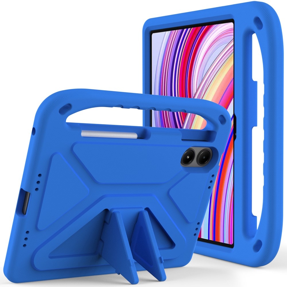 Coque EVA avec poignée pour enfants pour Xiaomi Redmi Pad Pro, bleu