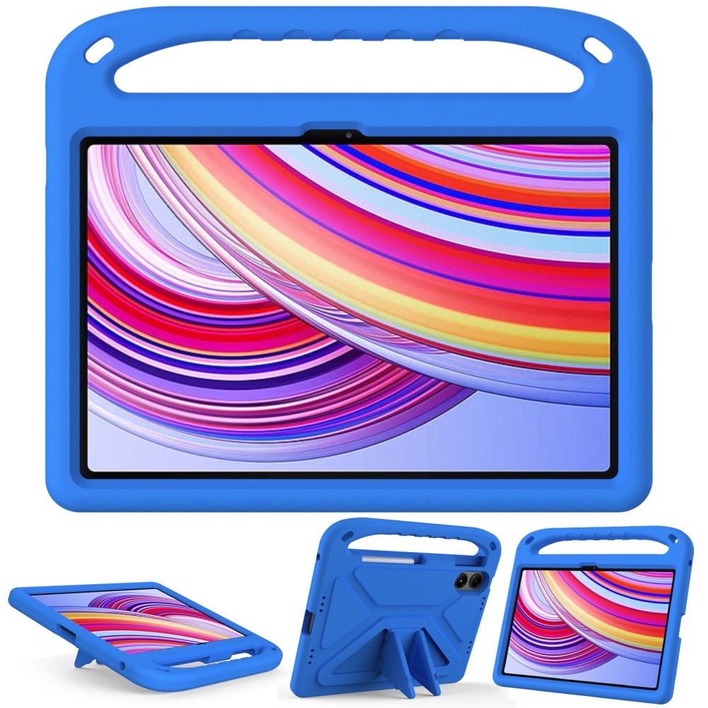 Coque EVA avec poignée pour enfants pour Xiaomi Redmi Pad Pro, bleu