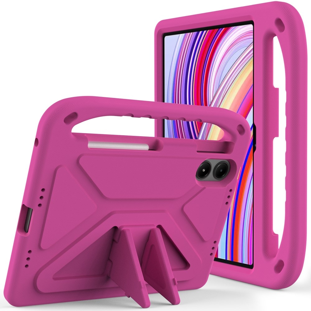 Coque EVA avec poignée pour enfants pour Xiaomi Redmi Pad Pro, rose