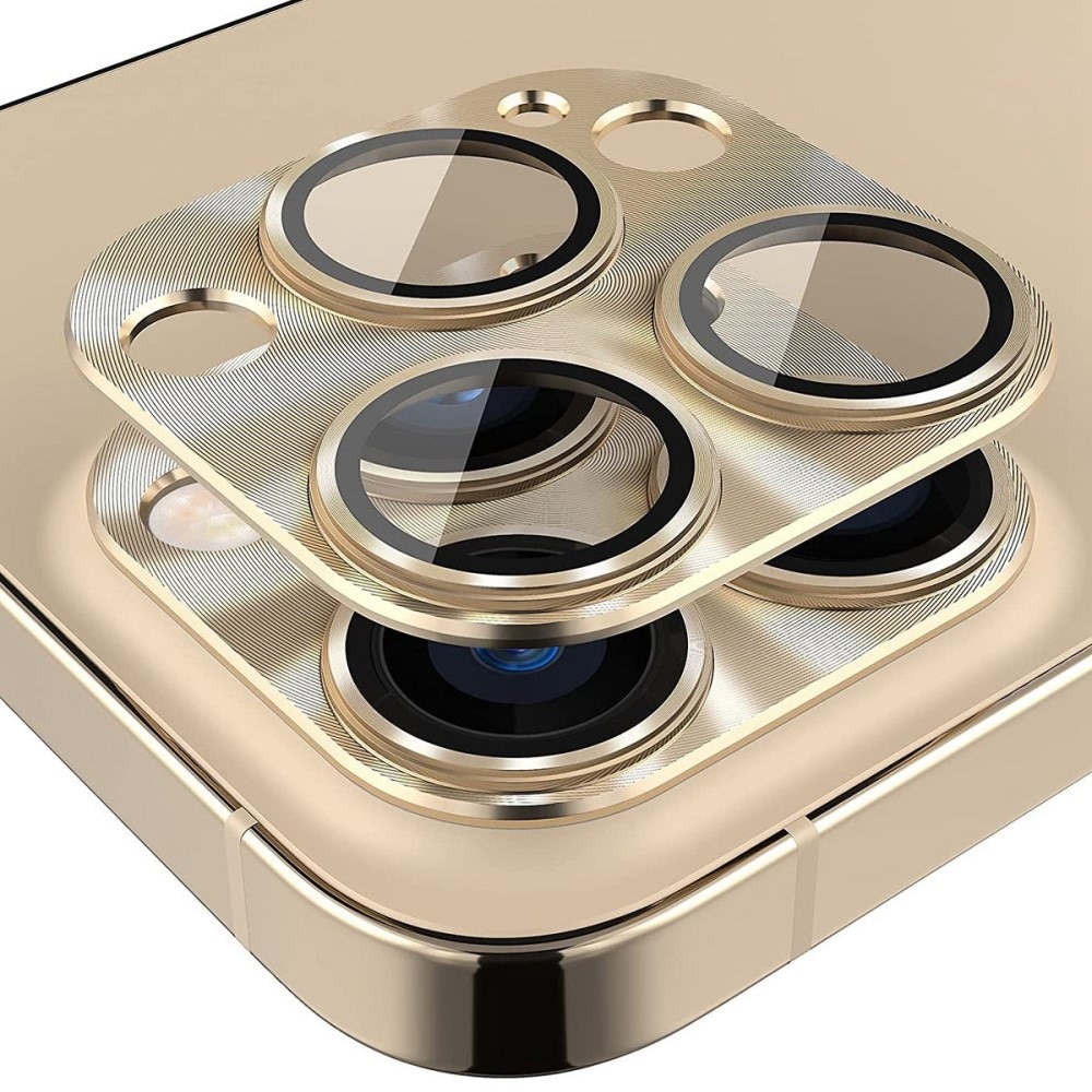 Caméra Protecteur Verre trempé Aluminium iPhone 14 Pro Max, or