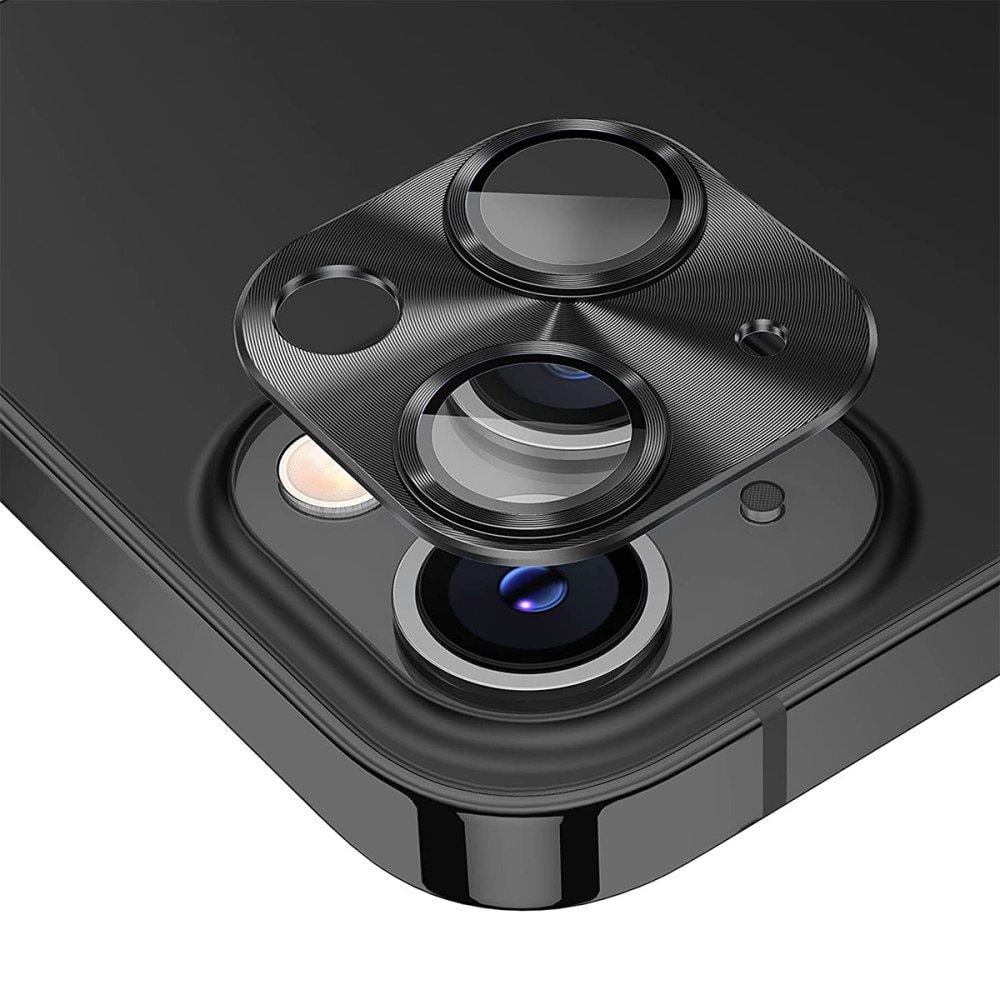 Caméra Protecteur Verre trempé Aluminium iPhone 14 Plus, noir