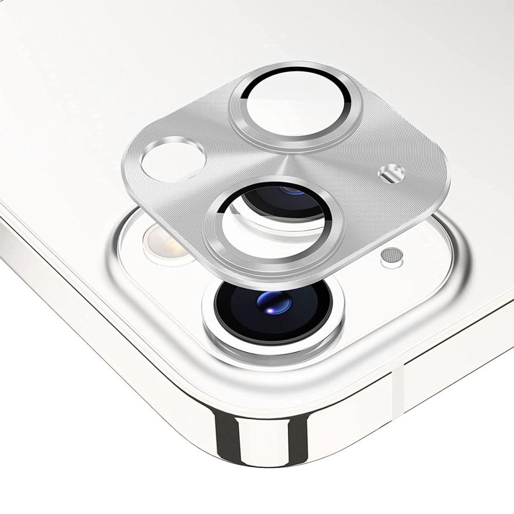 Caméra Protecteur Verre trempé Aluminium iPhone 14 Plus, argent