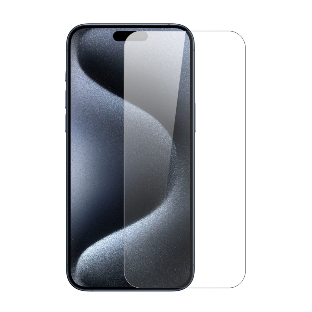 Protecteur d'écran en verre trempé iPhone 15 Pro (2 pièces)