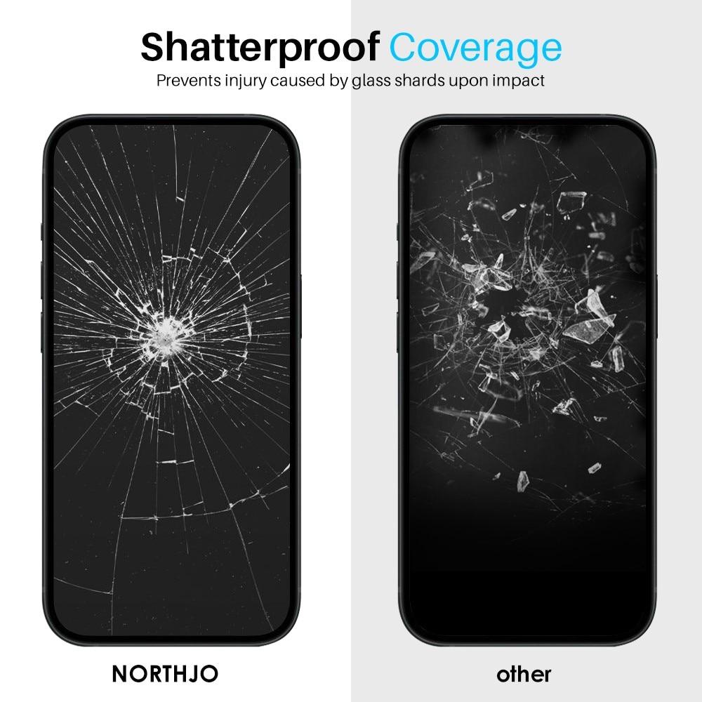 Protecteur d'écran en verre trempé iPhone 15 Pro (2 pièces)