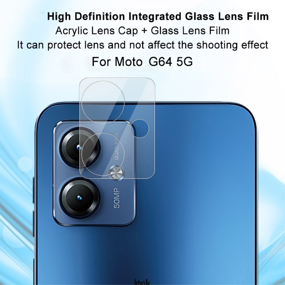 Protecteur de lentille en verre trempé 0,2 mm Motorola Moto G64, transparent