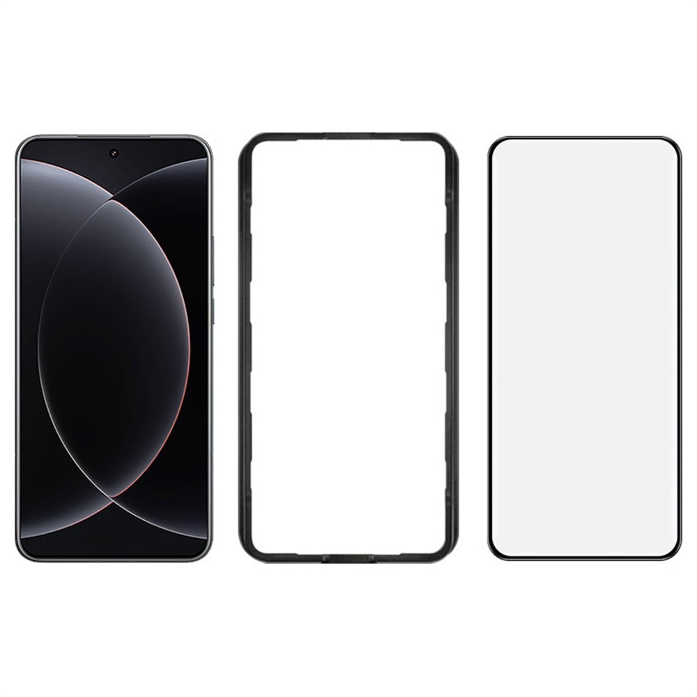 Protecteur d'écran complet verre trempé Xiaomi 15 Ultra, noir