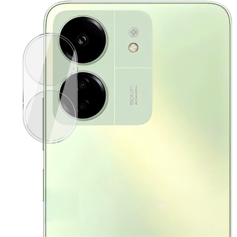 Protecteur de lentille en verre trempé 0,2 mm Xiaomi Redmi 13C, transparent