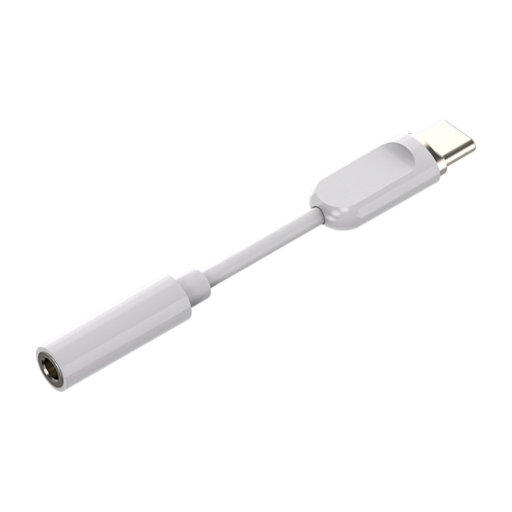 Adaptateur casque USB-C vers 3,5mm DAC, blanc