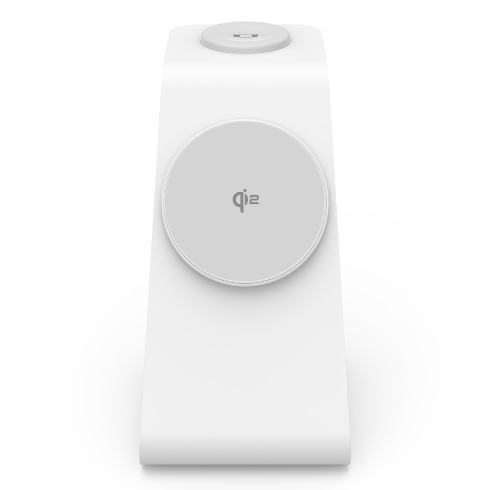 Modern 3-en-1 Qi2 Station de Charge Magnétique Sans Fil, blanc