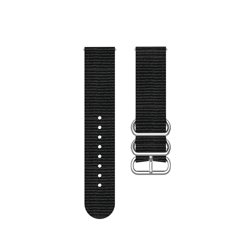 Bracelet Nato Samsung Galaxy Watch 6 Classic 43mm, noir
