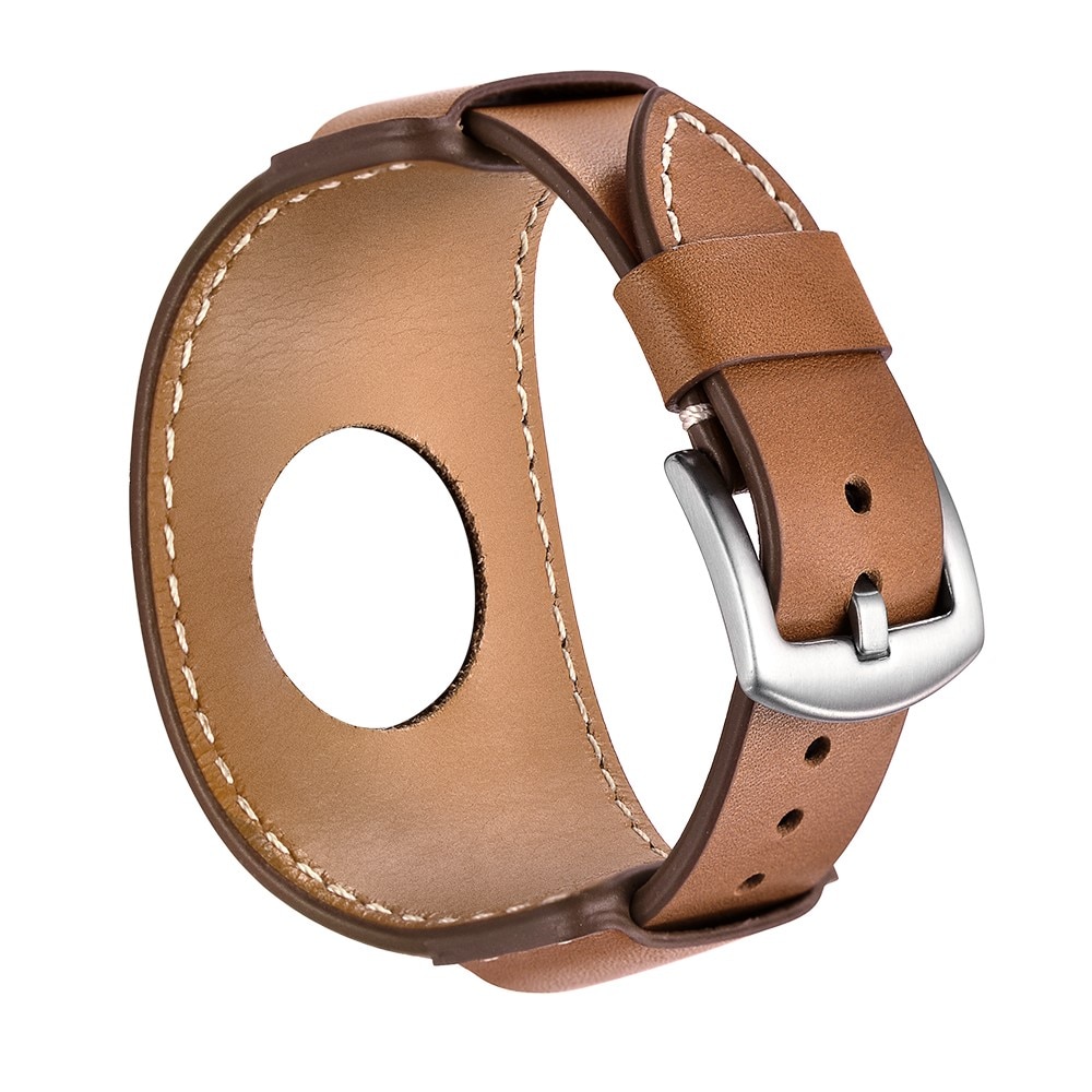 Large Bracelet en cuir Apple Watch 44mm, marron