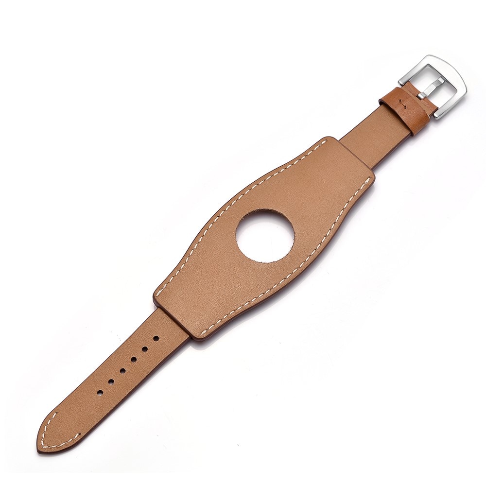 Large Bracelet en cuir Apple Watch 45mm Series 8, marron