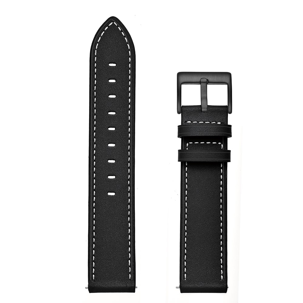 Bracelet en cuir Samsung Galaxy Watch Active, noir
