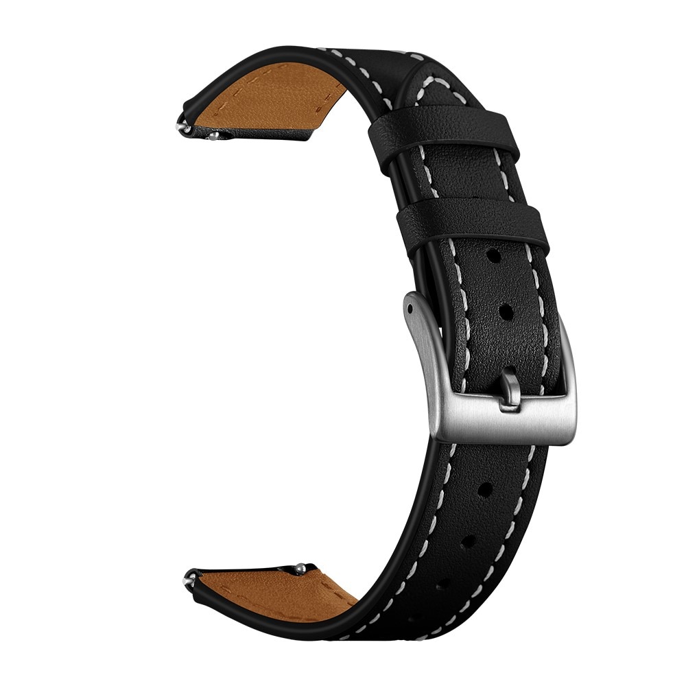 Bracelet en cuir Garmin Forerunner 265S, noir