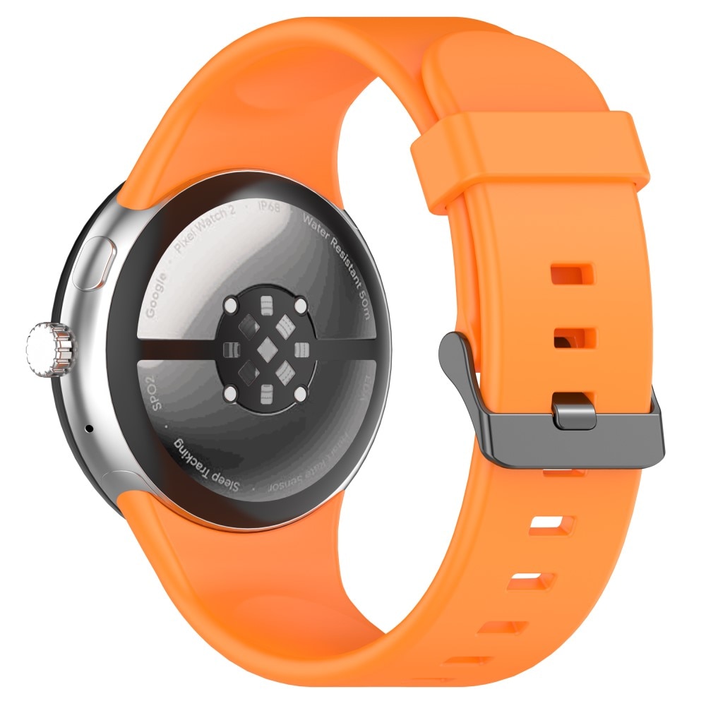 Bracelet en silicone pour Google Pixel Watch 3 45mm, Orange