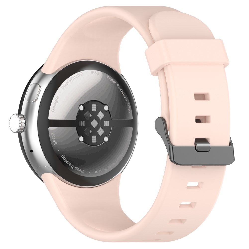 Bracelet en silicone pour Google Pixel Watch 3 XL 45mm, rose