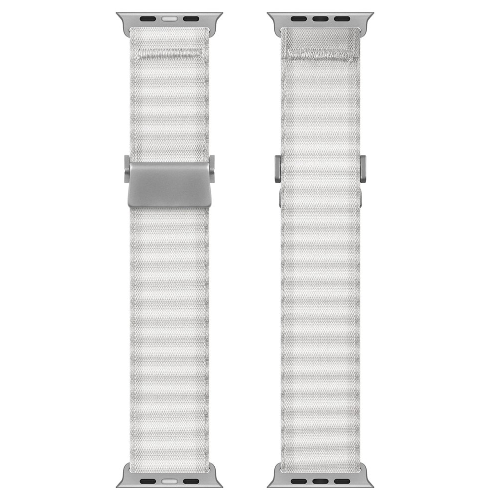 Bracelet en Active Nylon Apple Watch Series 4-6 44mm, blanc